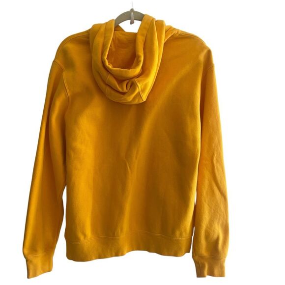 Nike Gold Yellow Hooded Sweatshirt Hoodie Men’s Size Medium Kangaroo Pocket - Picture 4 of 4